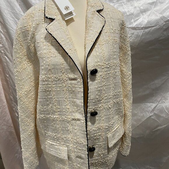 Tory Burch Plaid Tweed Jacket - Picture 3 of 11